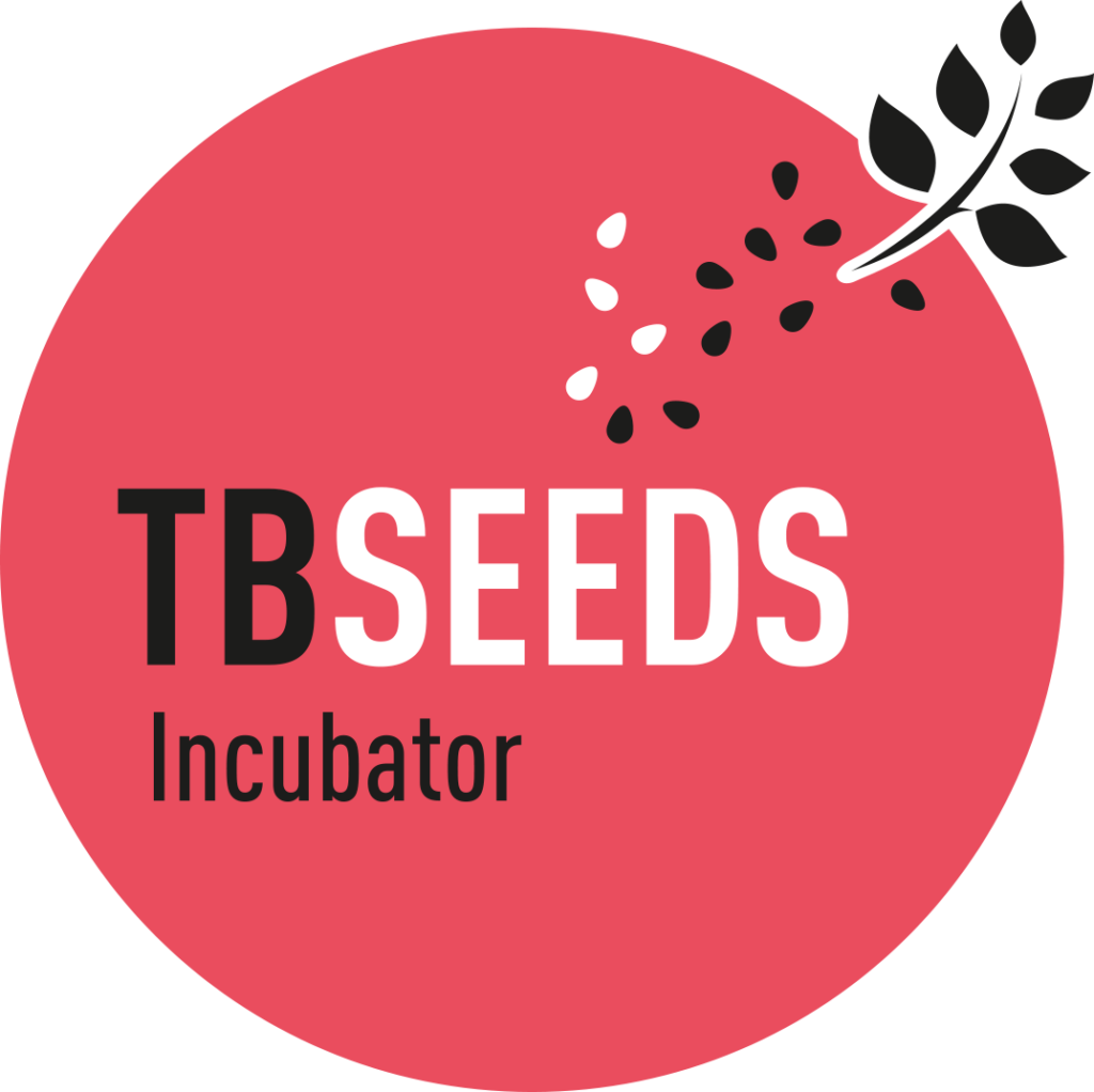 Logo de l'incubateur de l'école Toulouse Business Schoold : TBSeeds qui accompagne la société Peisma dans son développement, son organisation et ses activités.
