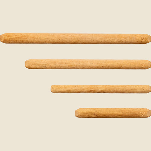Photo des différentes longueurs des barres Peisma : 30cm 40cm 50cm et 60cm comparaison