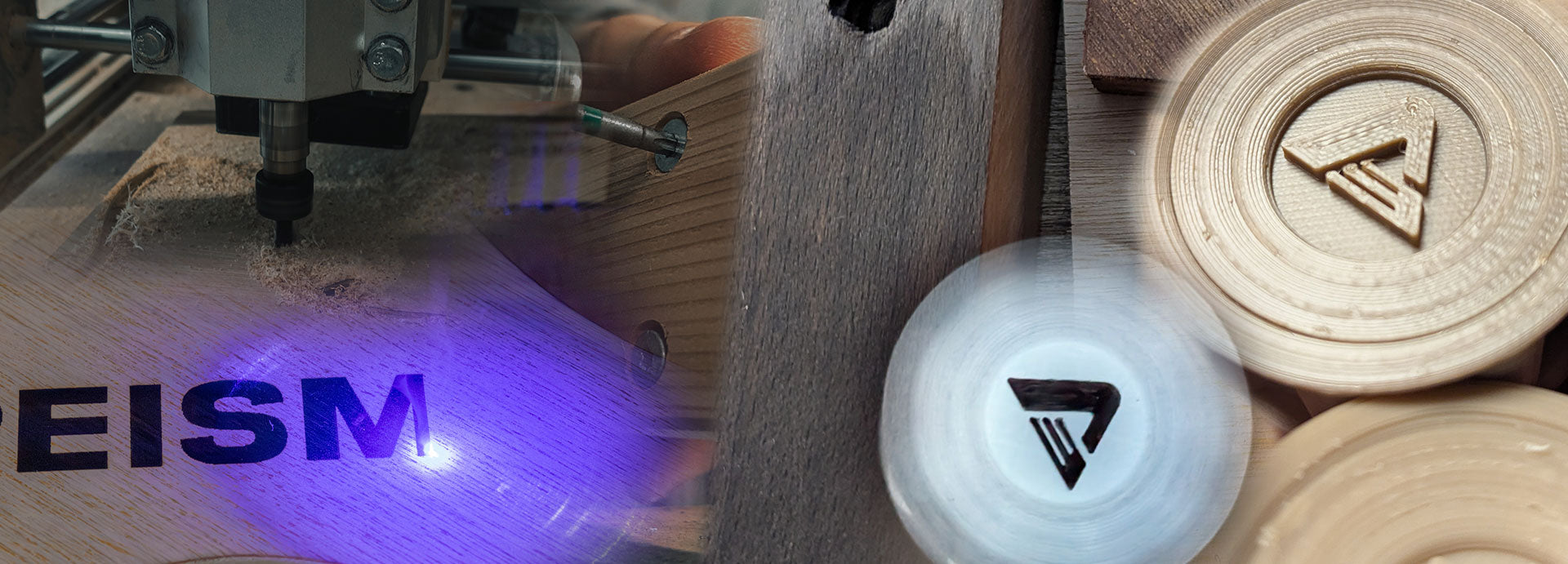 Montage photo des matériaux utilisés par la société Peisma dans leurs fabrications.